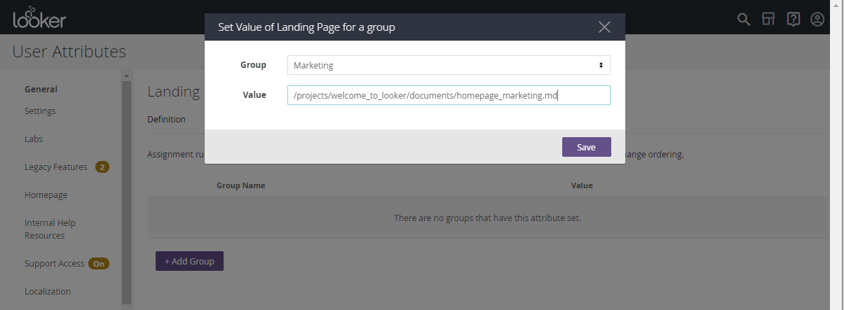Creating a team landing page in Looker